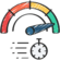 Fast loading speed and performance icon
